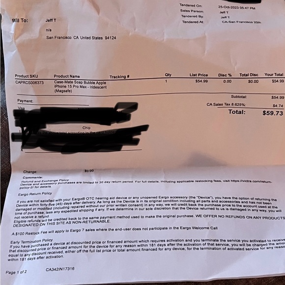 Case-Mate iPhone 15 Pro Max MagSafe Case in Iridescent Soap Bubble - Picture 5 of 5